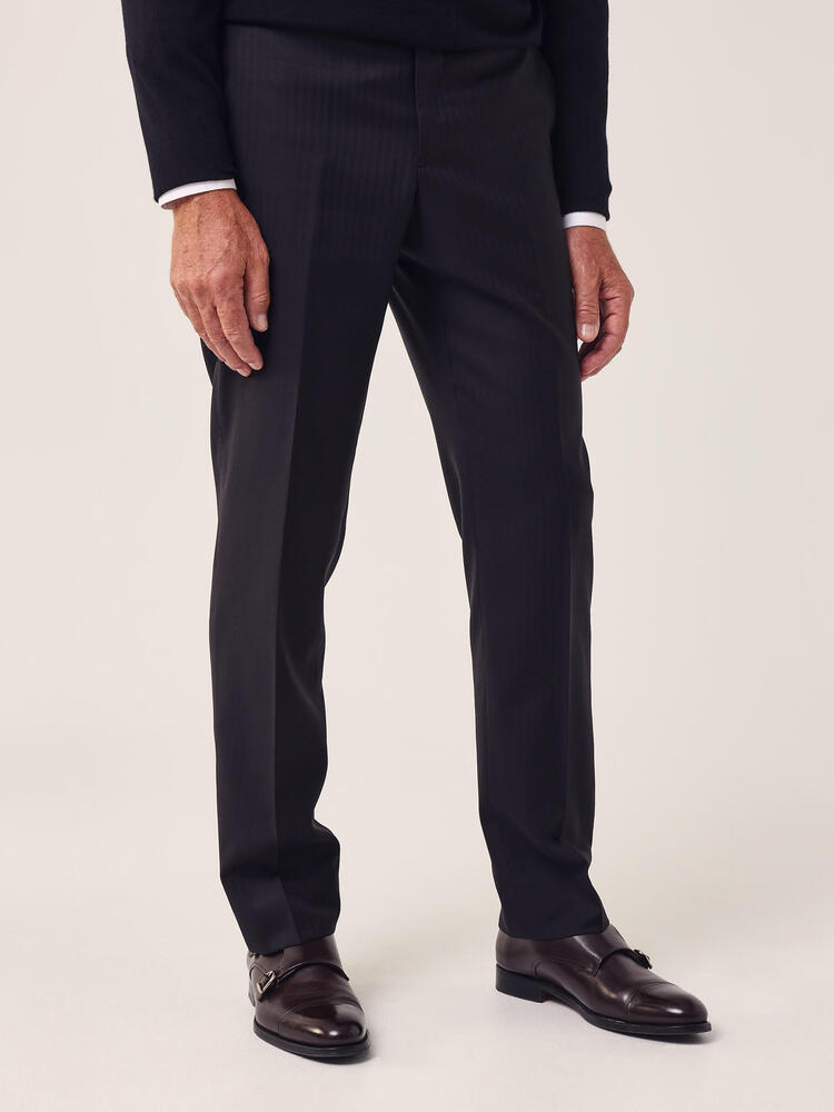 Drago Black Wool Trousers