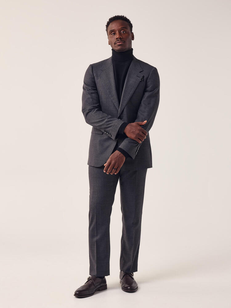 Drago Charcoal Grey Wool Jacket