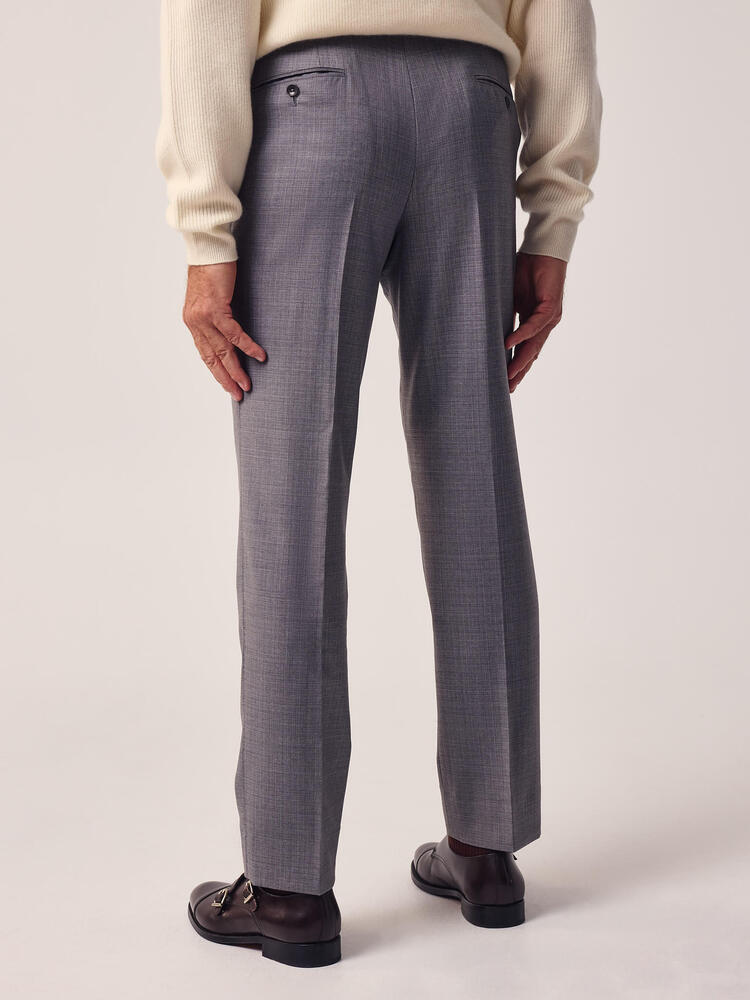Reda Super 150’s Medium Grey Wool Trousers