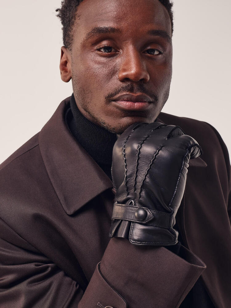 Dark Brown Stretch Twill Coat