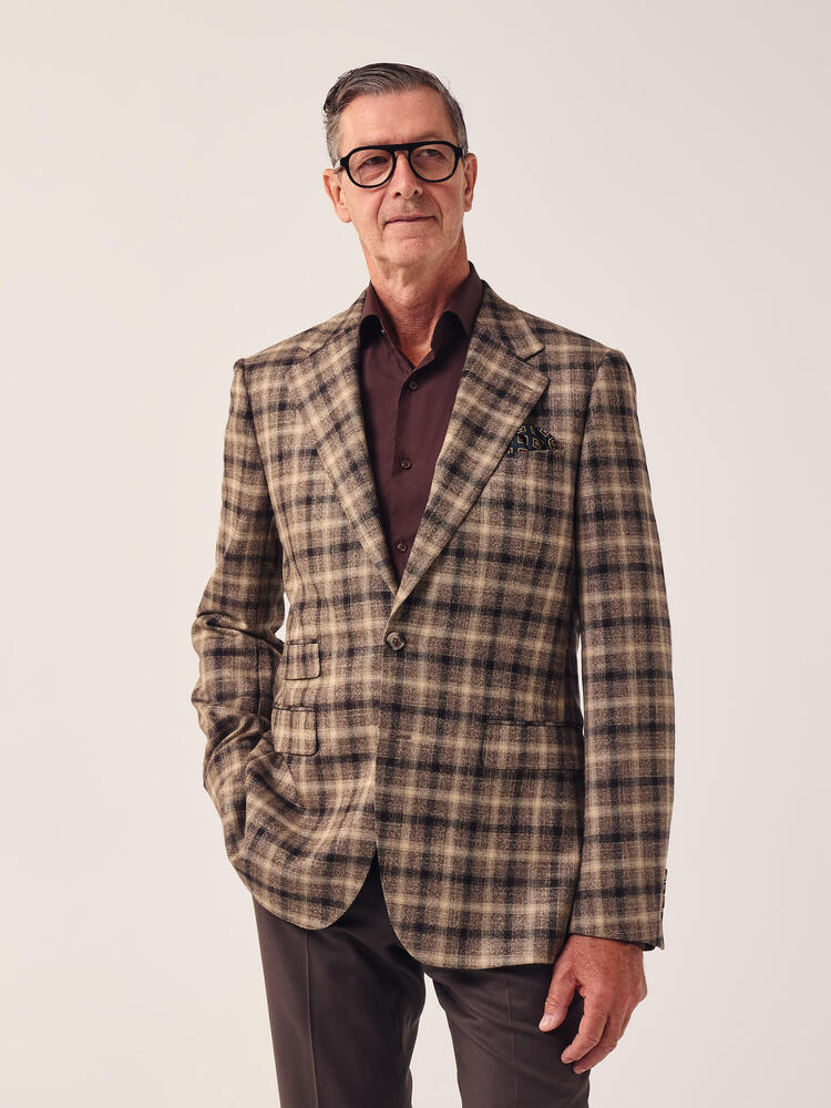 Brown Poplin Dress Shirt