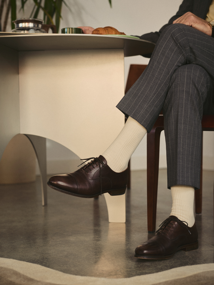 Chaussures Oxford brun foncé