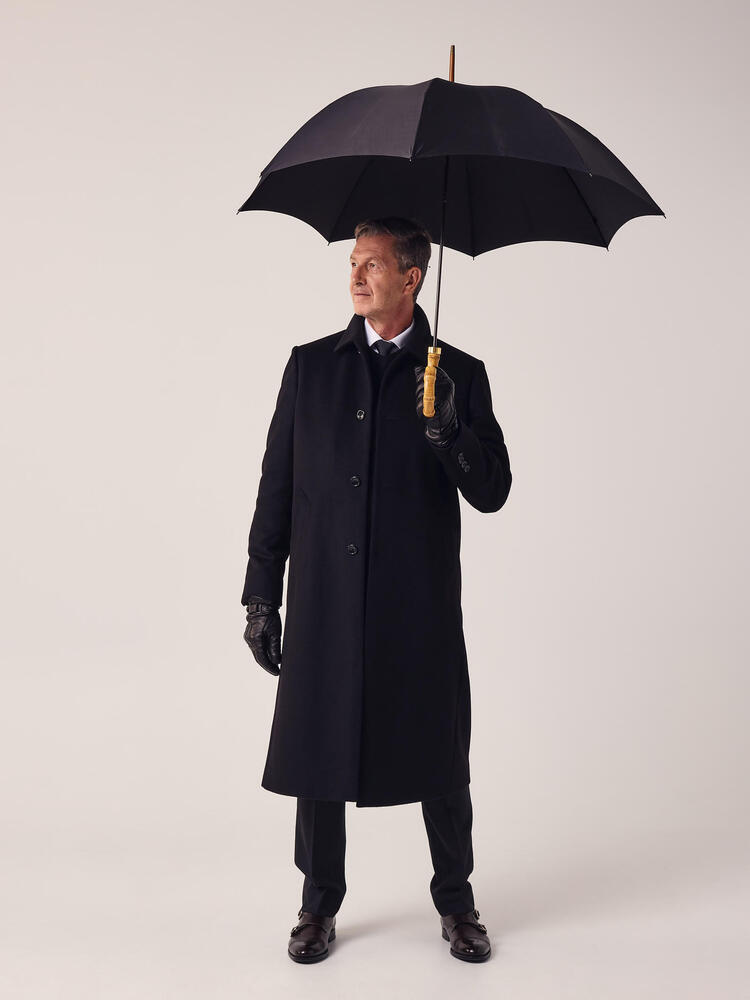 Drago Black Wool Trousers