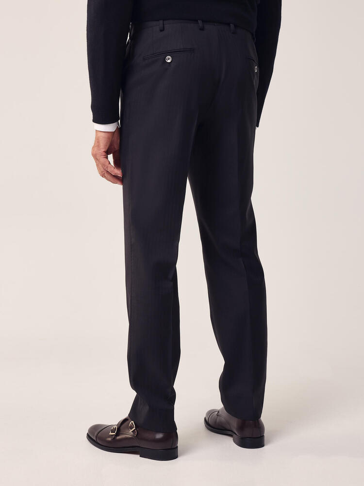 Drago Black Wool Trousers