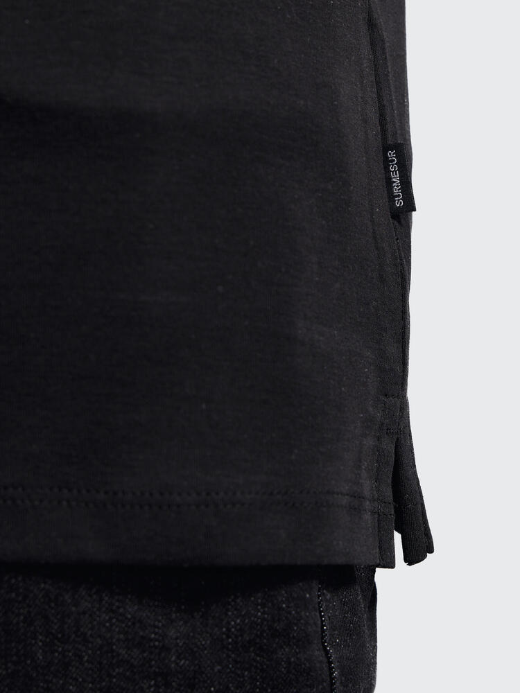 Black 100% Pima cotton t-shirt 