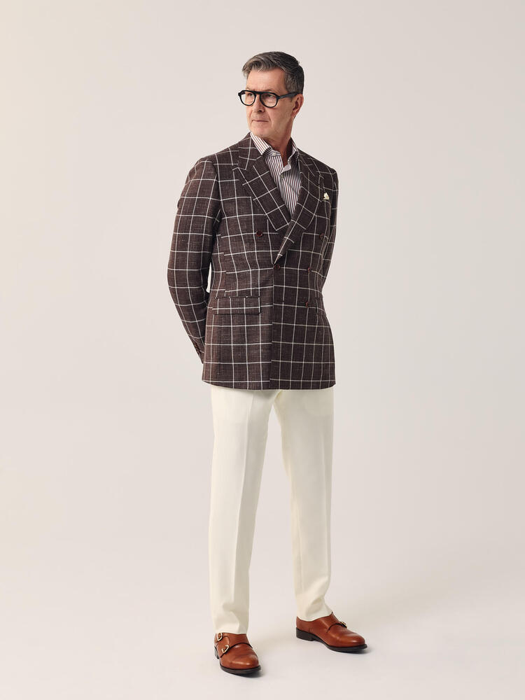 Brown Window Pane Sport Coat