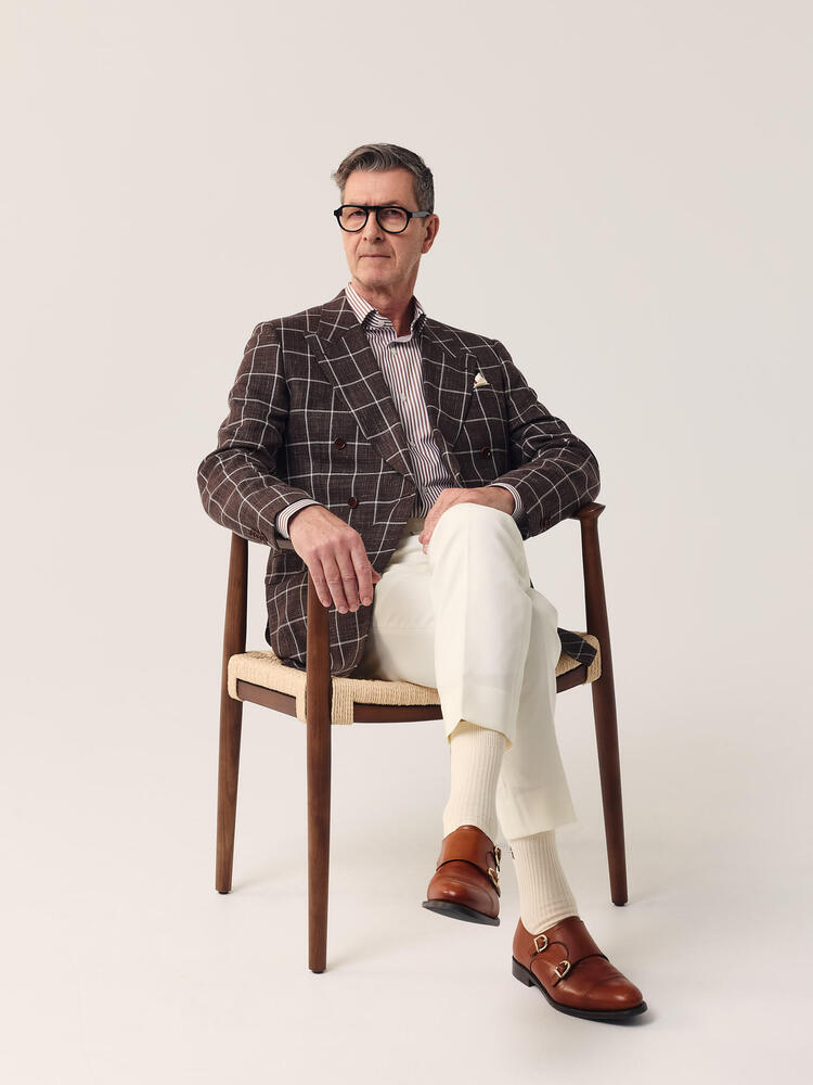 Brown Window Pane Sport Coat