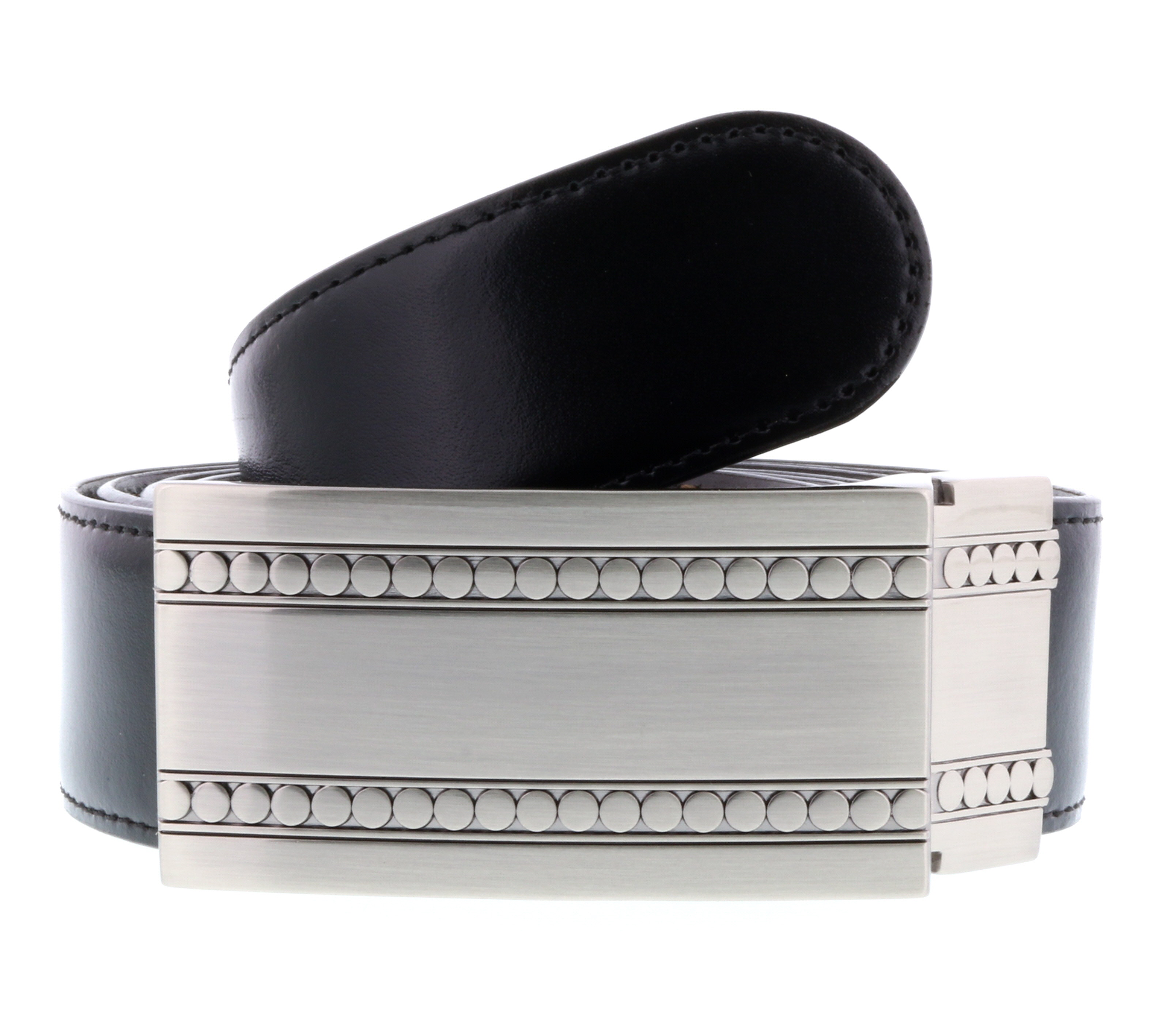 Мужской ремень HS Collection HSB 6099 Черный/коричневый с реверсивным/регулируемым ремешком