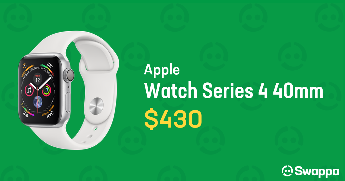 Apple Watch Series 4 40mm - Silver, A1977 - GPS, Aluminum