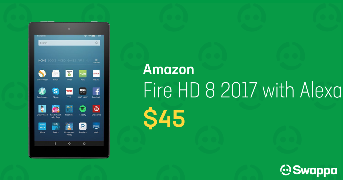 Amazon Fire HD 8 2017 with Alexa WiFi, Red, 16GB LRTJ91071 Swappa