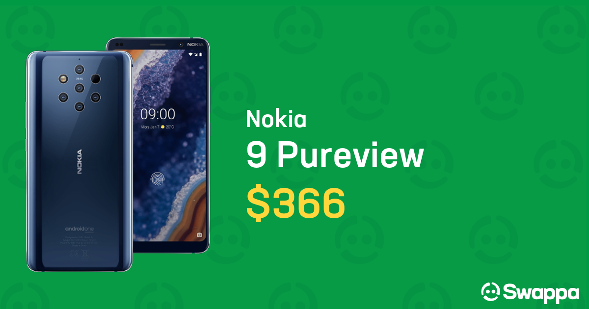 nokia 9 pureview unlocked navy blue 128 gb 6 gb for sale 366 on swappa lrvr42556