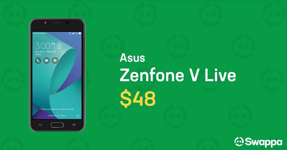 Asus Zenfone V Live Verizon, Gray LRYI82776 Swappa