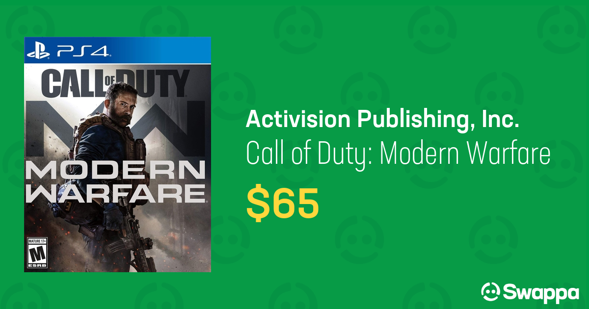 Call of Duty Modern Warfare for PlayStation 4 LTNW07990 Swappa
