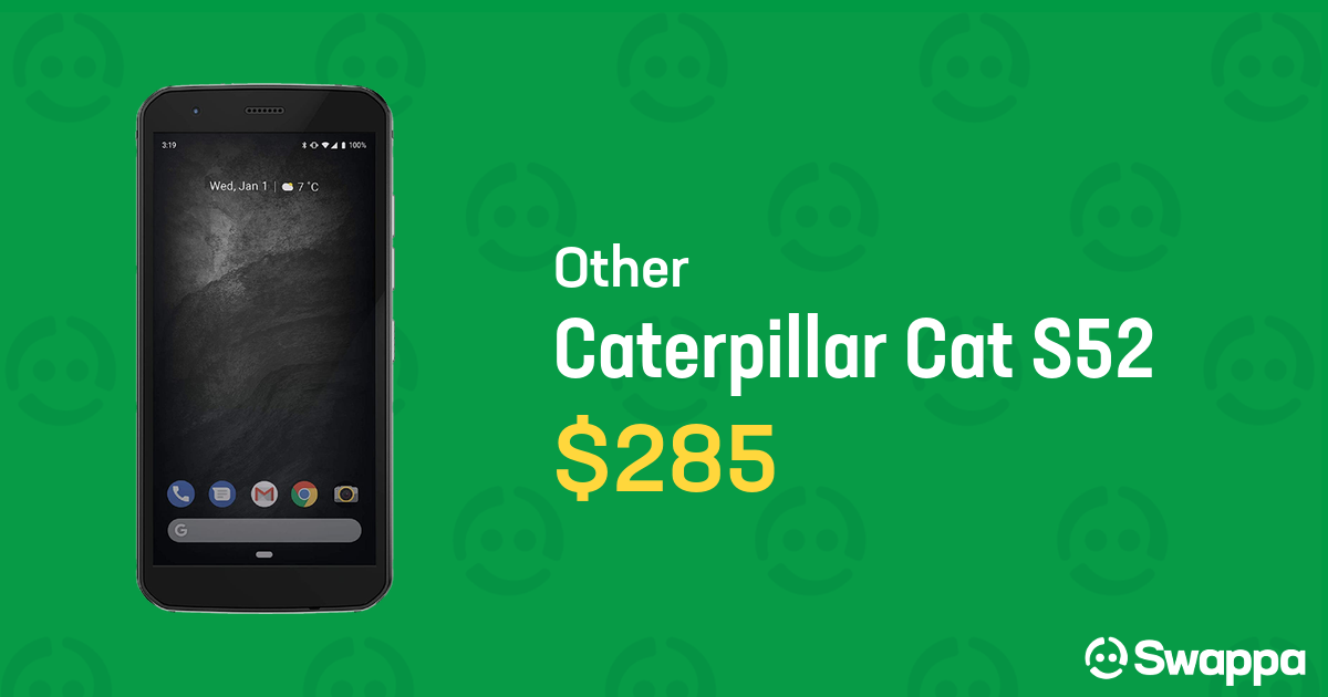 Caterpillar Cat S52 Unlocked, Black, 64GB, 4GB LVEG02101 Swappa