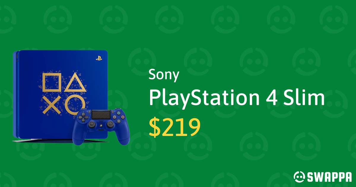 PlayStation 4 Slim Blue, 1TB, Days of Play in San Diego LWIM14662 Swappa