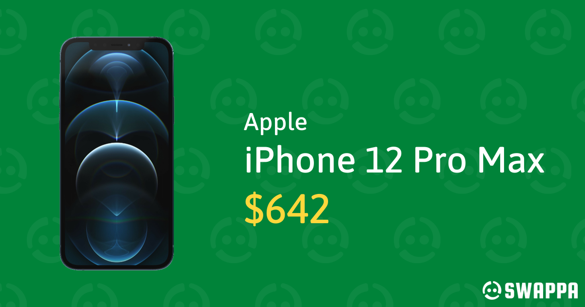 Apple iPhone 12 Pro Max Unlocked, Pacific Blue, 128GB, A2342