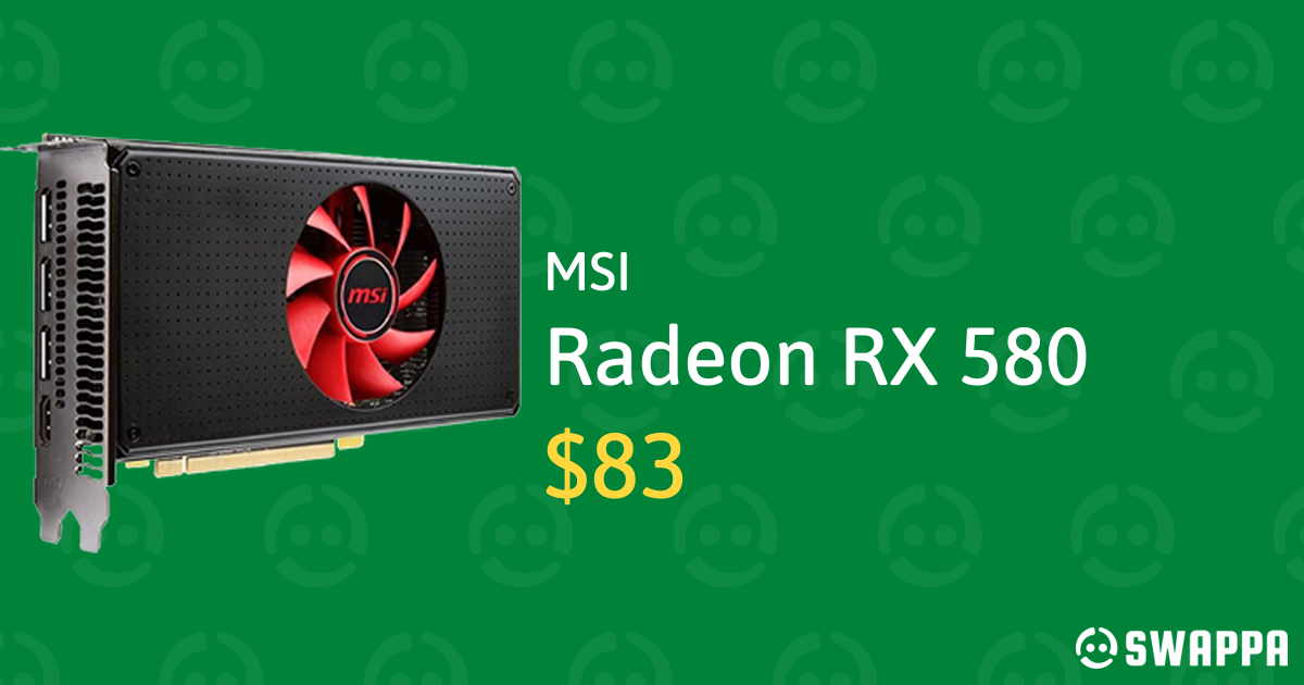MSI Radeon RX 580 RX5808GV1 LWLE02310 Swappa