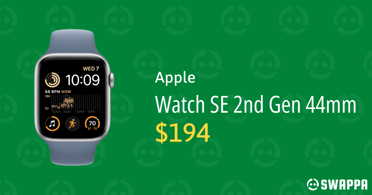 Apple Watch SE 2nd Gen 44mm Unlocked, Midnight, A2727 Cellular