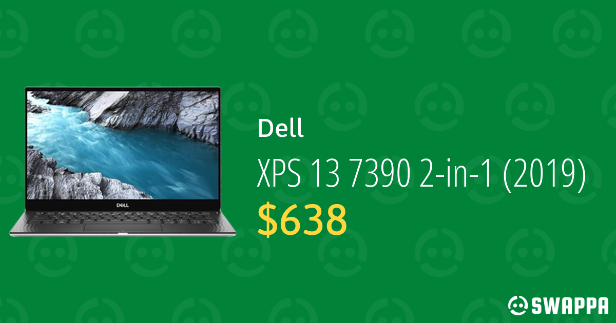 Dell XPS 13 7390 2-in-1 (2019) - I7, 1TB, 32GB, FHD+ Touch