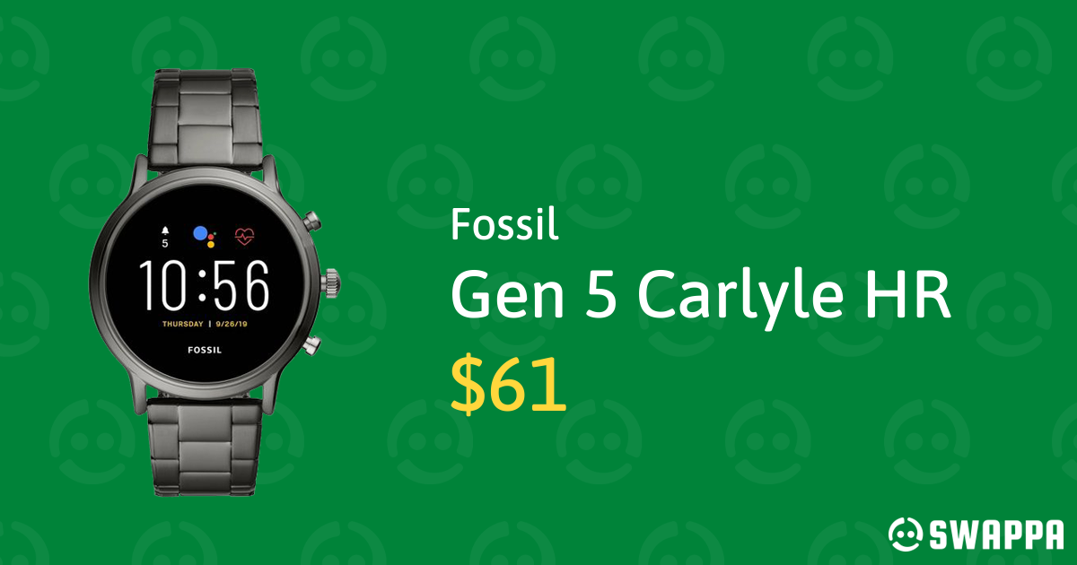 Fossil Gen 5 Carlyle HR Gray LXLC04772 Swappa