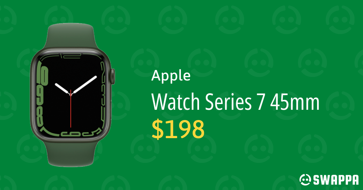 Apple Watch Series 7 45mm Midnight, A2474 GPS, Aluminum LXMH58545