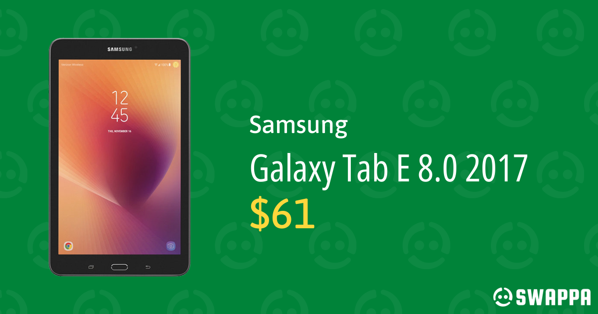 Samsung Galaxy Tab E 8.0 2017 Verizon, Gray, 32GB, SMT378V