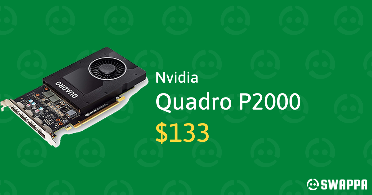 Nvidia Quadro P2000 - VCQP2000-PB - LYFA12956 - Swappa