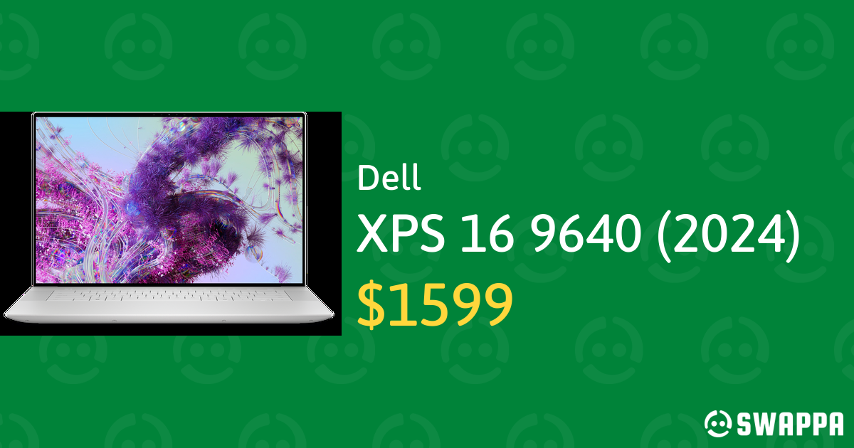 Dell XPS 16 9640 (2024) WiFi, Platinum, 512GB, 32GB, UHD+ LYFL98517 Swappa