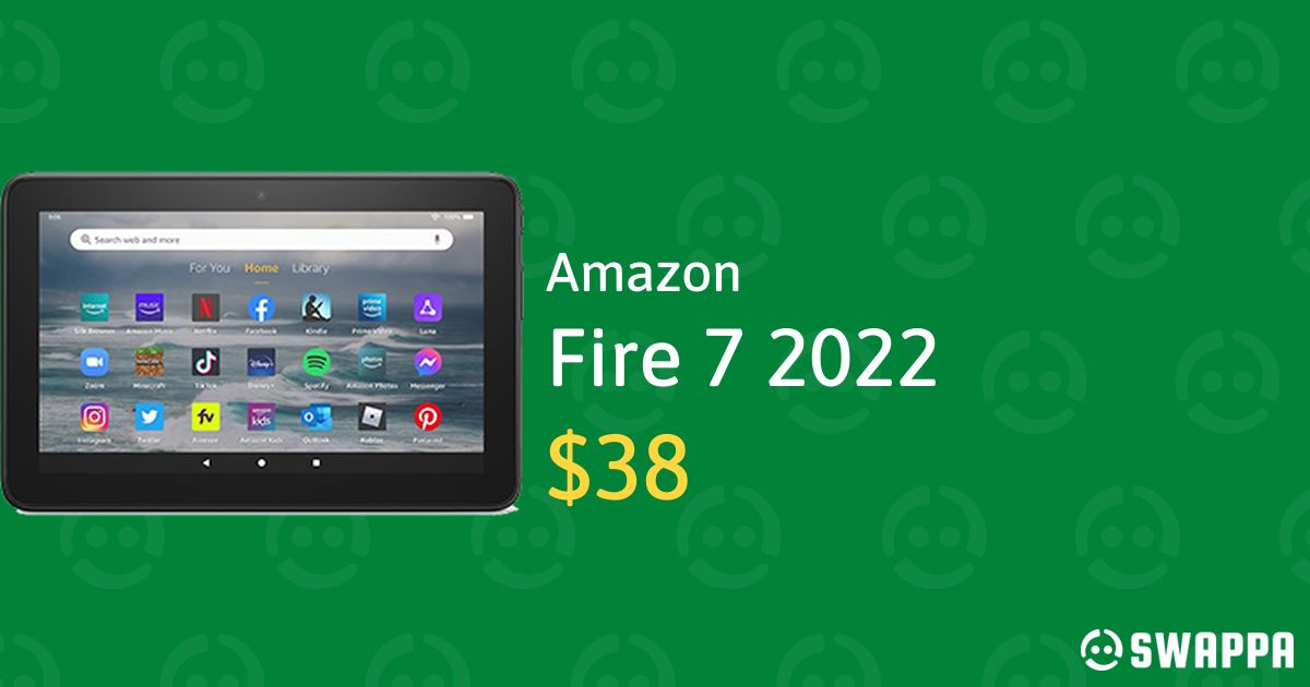 Amazon Fire 7 2022 - Wi-Fi, Black, 16GB - LYGO27435 - Swappa