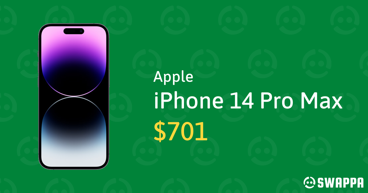 Apple iPhone 14 Pro Max Unlocked, Purple, 128GB, A2651 LYJY67920