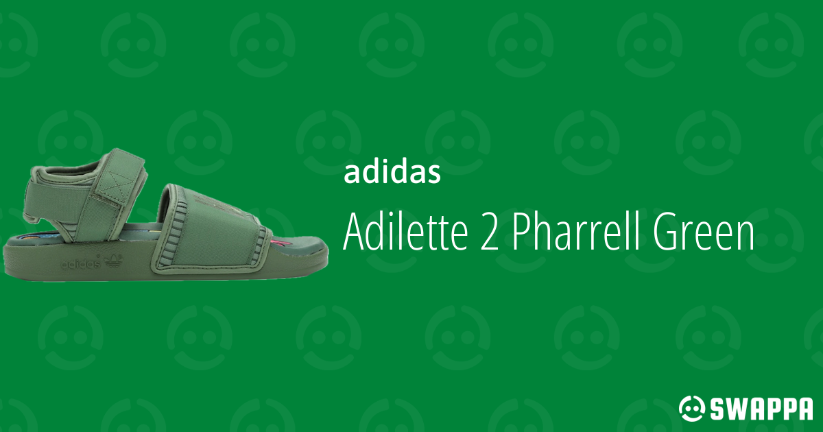 adidas Adilette 2 Pharrell Green - Swappa