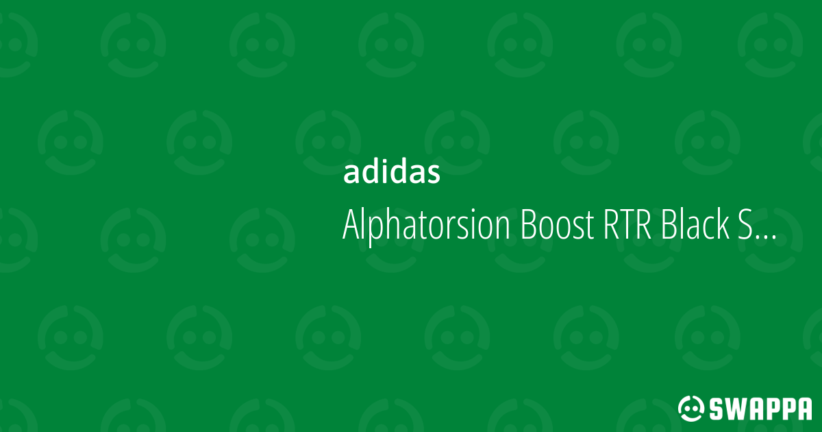 adidas Alphatorsion Boost RTR Black Silver Metallic - GZ7542 - Swappa