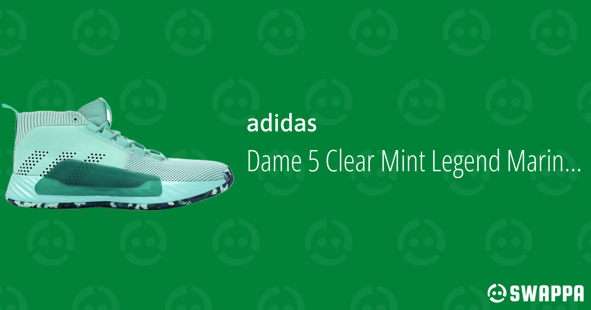 adidas Dame 5 Clear Mint Legend Marine - Swappa display picture 1