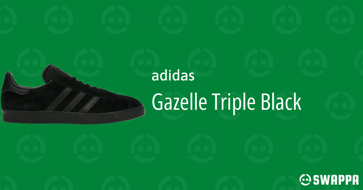 adidas triple black gazelle