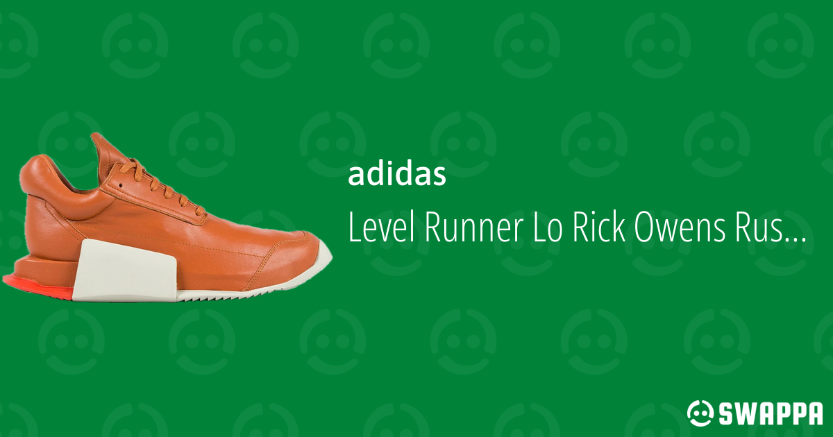 Level Runner Lo Rick Owens Rust - Size 16 - BY2993 - Swappa