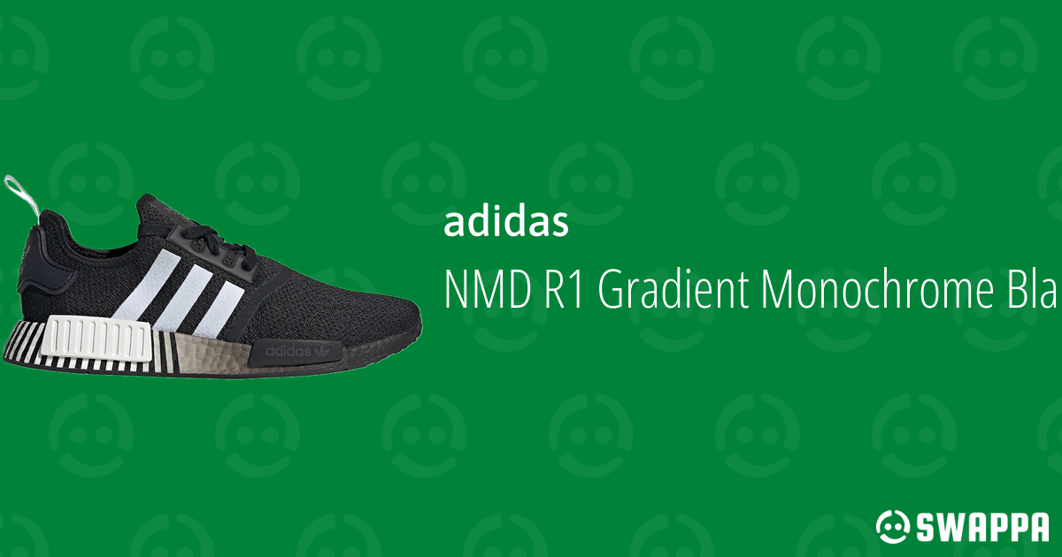 adidas NMD R1 Gradient Monochrome Black White - FV3649 - Swappa
