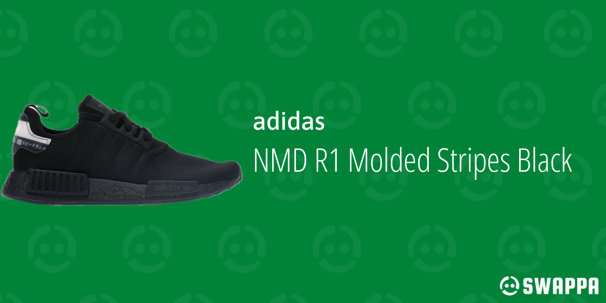 nmd molded stripes black