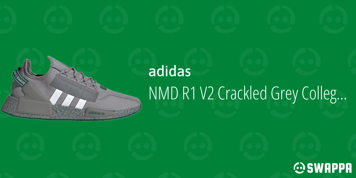 MENS Adidas Originals NMD R1 V2  Shoes Crackled - Gray Collegiate Green GZ6551 adidas Nmd_R1 V2 Shoes in Green for Men | Lyst UK main image 2