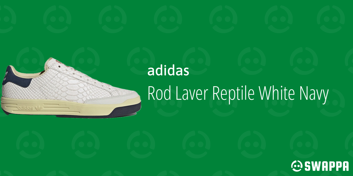 【⠀希少】adidas Rod Laver Reptile White Navy 0f1a998ed88cf683d942e0d5579bfd