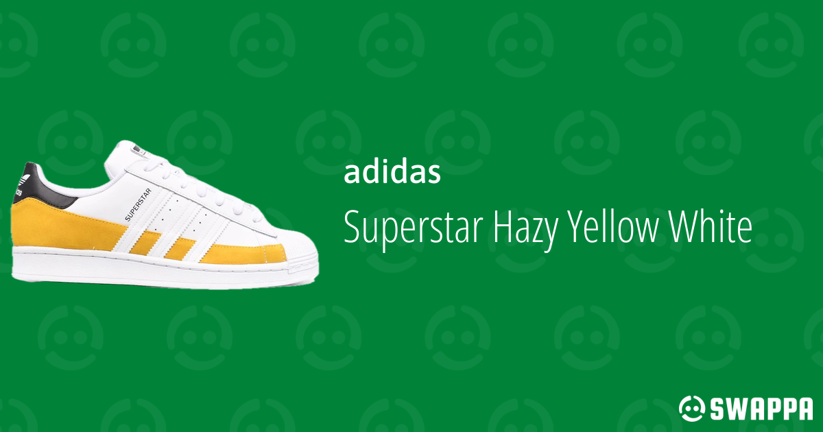 adidas Superstar Hazy Yellow White - Swappa