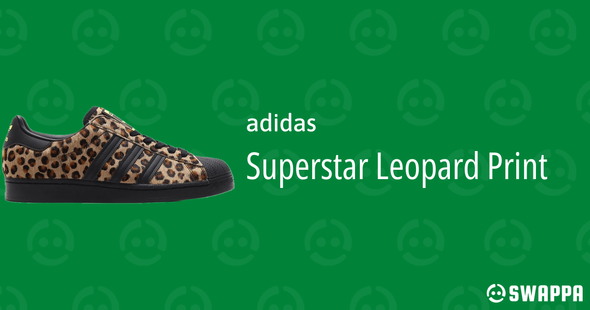 adidas superstar leopard sneakers
