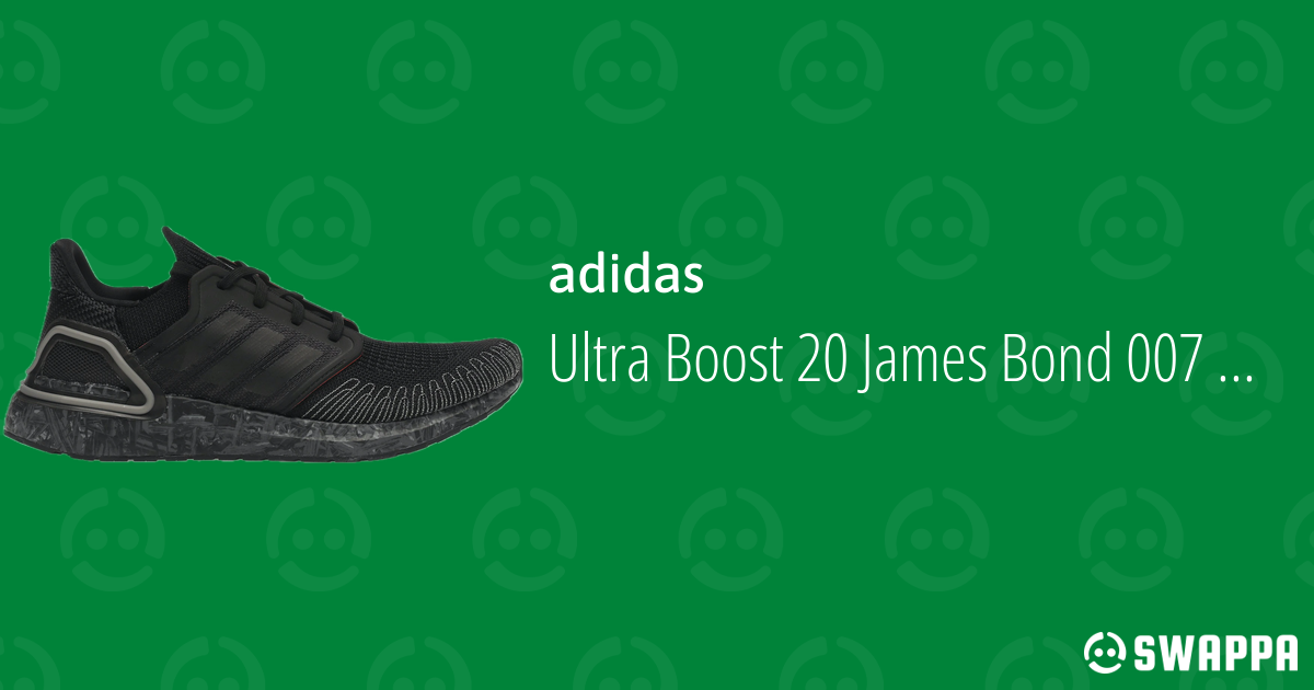 adidas Ultra Boost 20 James Bond 007 No Time Do Die Black Grey FY0646 Swappa