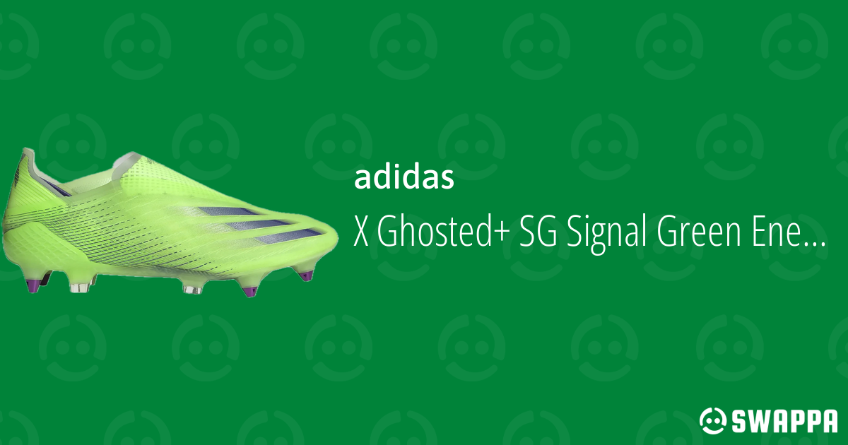 adidas X Ghosted+ Plus SG Signal Green Energy Ink - Swappa