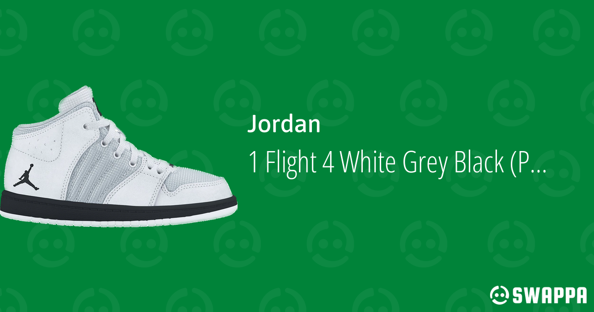 jordan 1 flight 4 white and black