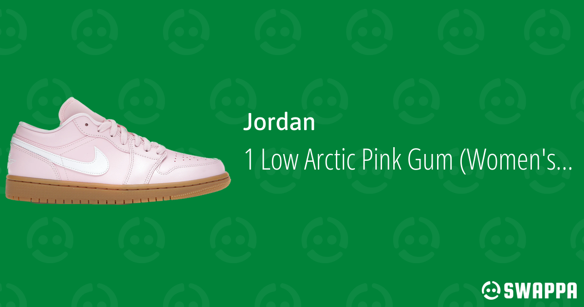 jordan 1 low arctic pink gum sole