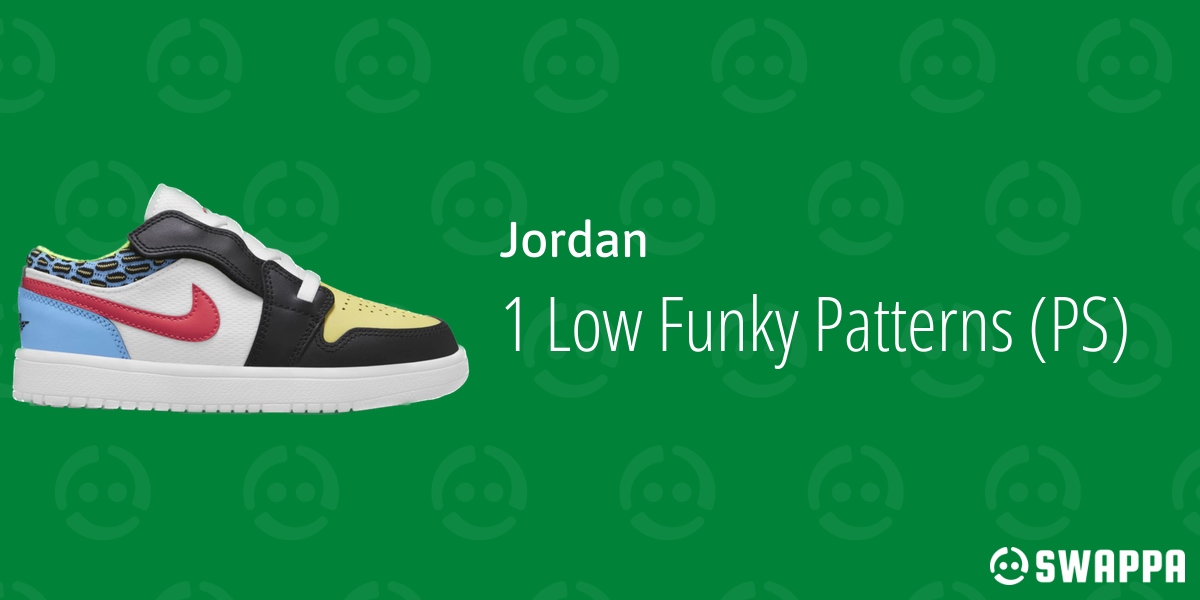jordan 1 low funky pattern