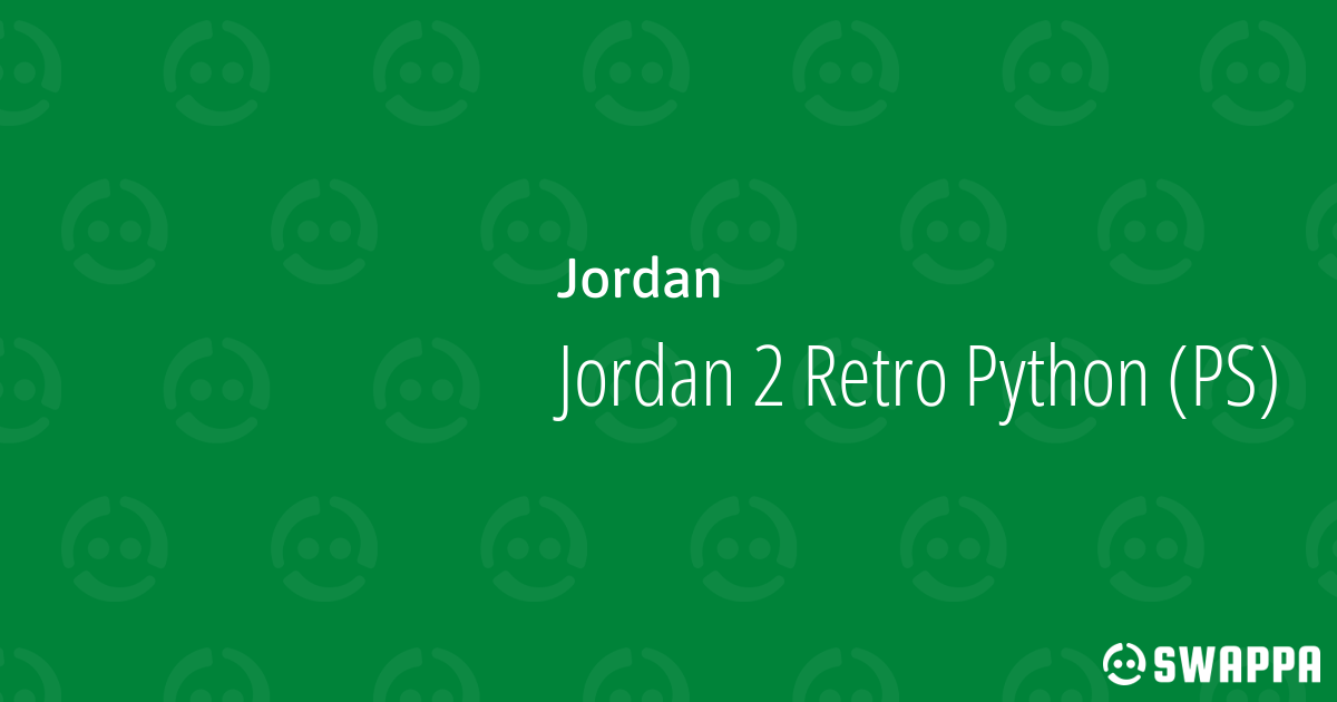 Jordan 2 Retro Python (PS) - Swappa