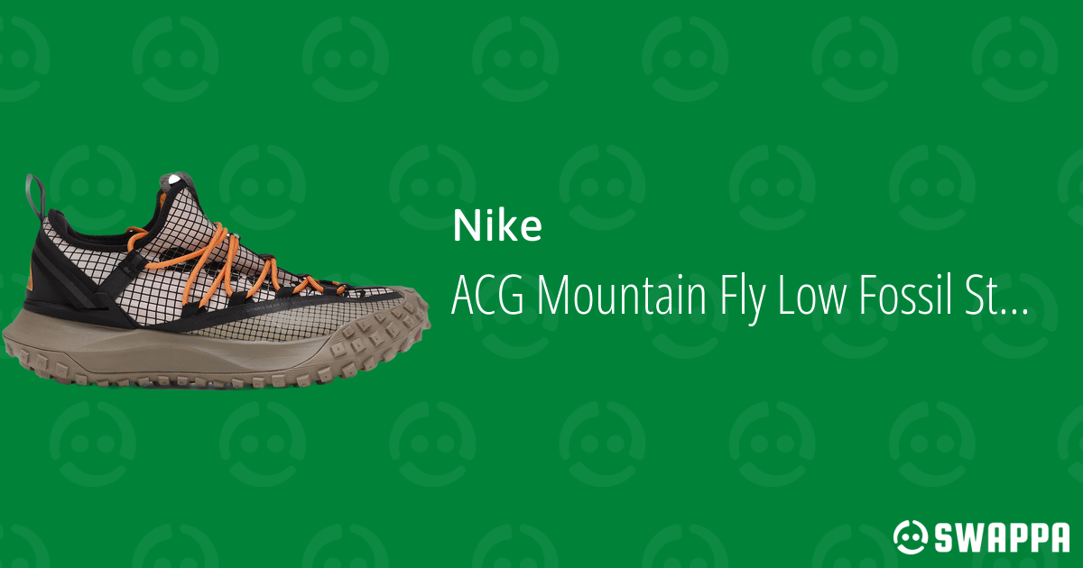 nike acg mountain fly low fossil stone black