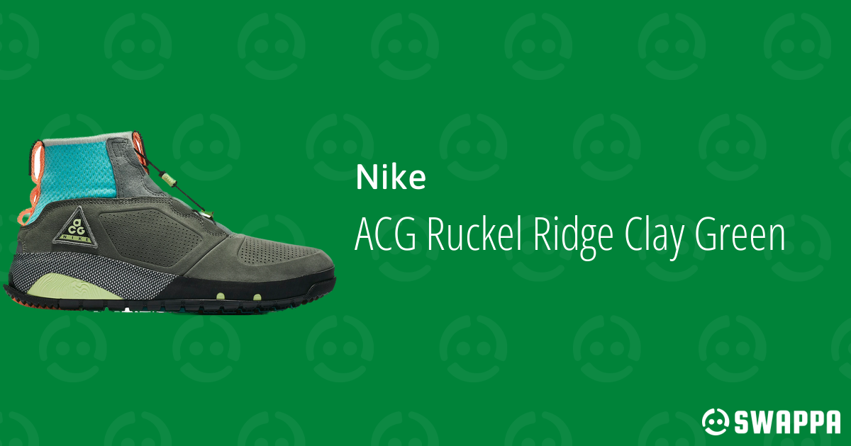 nike acg ruckel ridge clay green