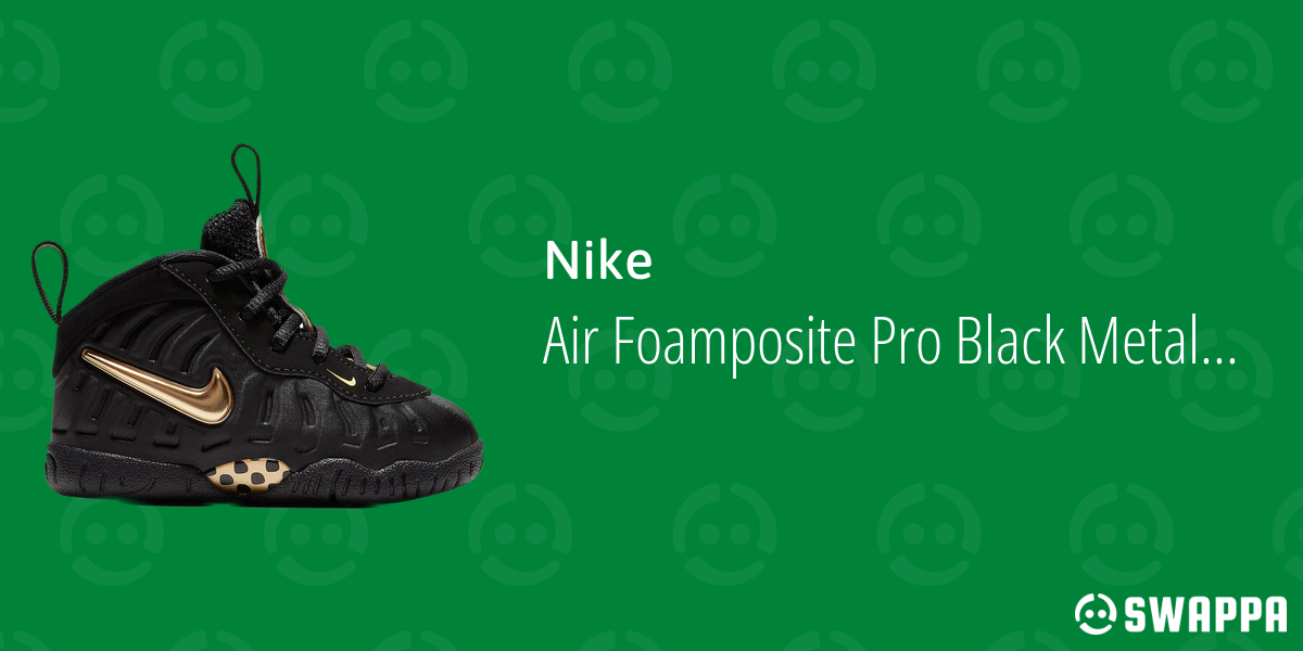 black and gold foamposites toddler